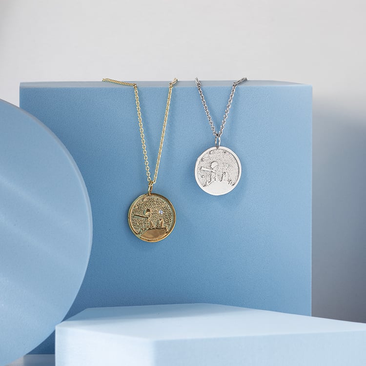 Prívesok s atypickým povrchom a diamantom Malý princ 141207