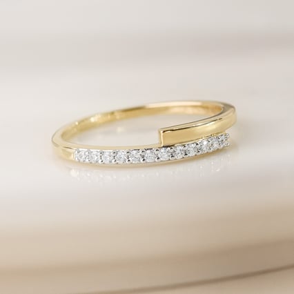 Zlatý prsteň s lab-grown diamantmi Miley