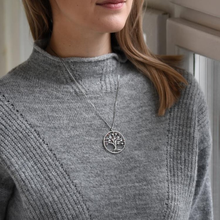 Citrínový náhrdelník v tvare stromu 49457