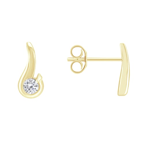 Elegantné náušnice s 0.20 ct diamantmi Janine