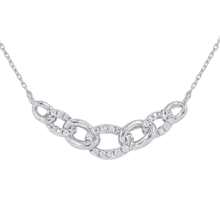 Zlatý prepletený náhrdelník s prírodnými diamantmi Purnima 164984