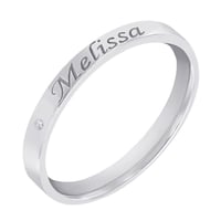 Zlatý prsteň s diamantom a gravírom vašej voľby Lexia