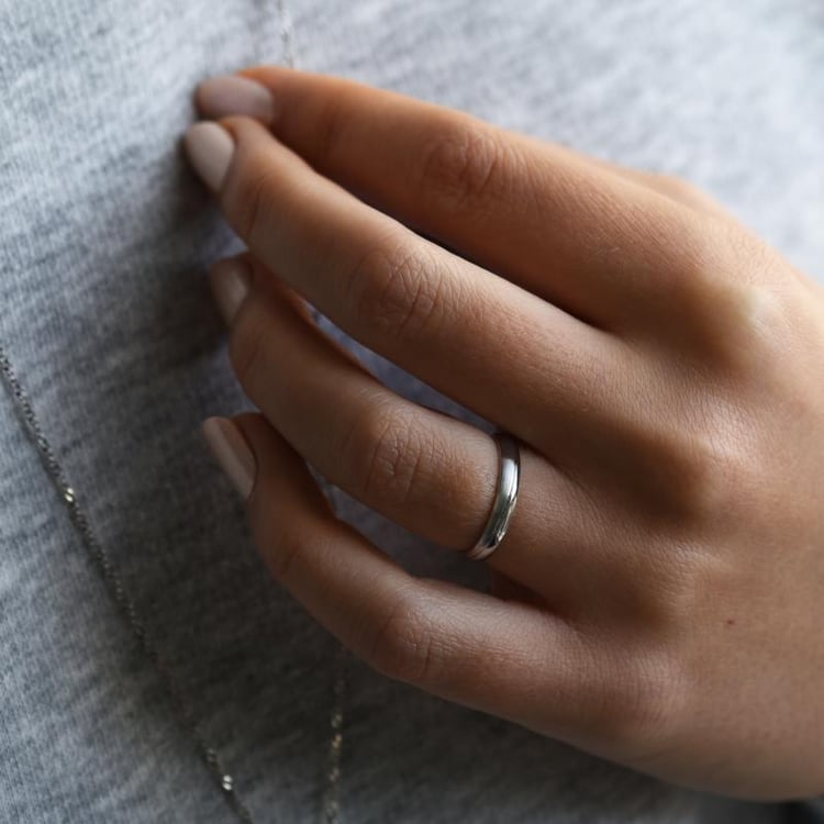 Platinová svadobná obrúčka 76633