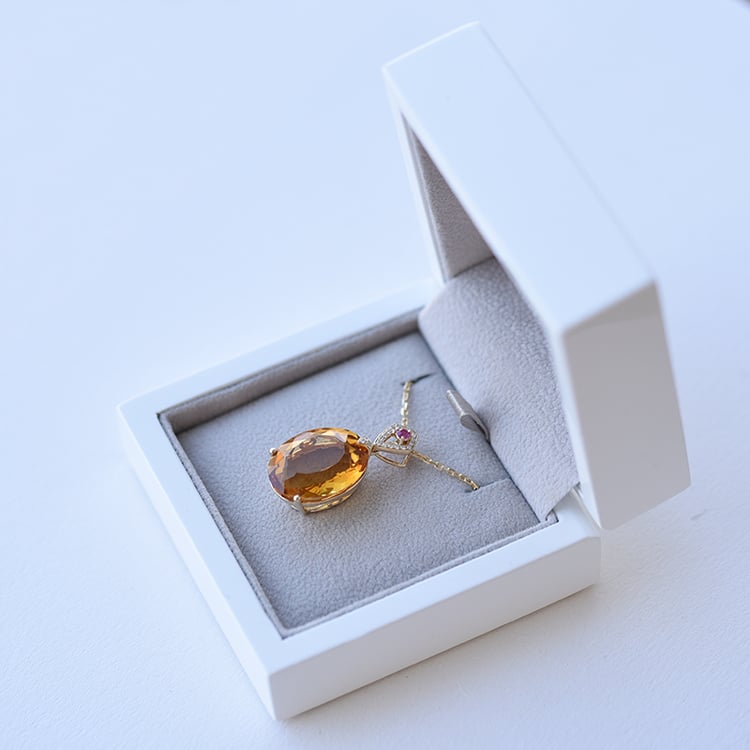 Citrínový prívesok 61798