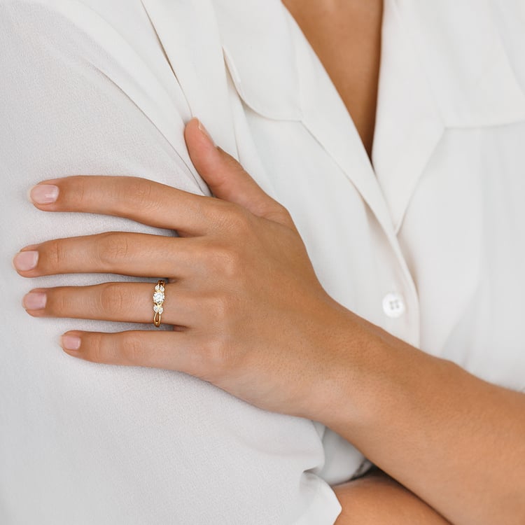 Zásnubný prsteň zo zlata s 0.42ct IGI certifikovaným lab-grown diamantom Halym 158308