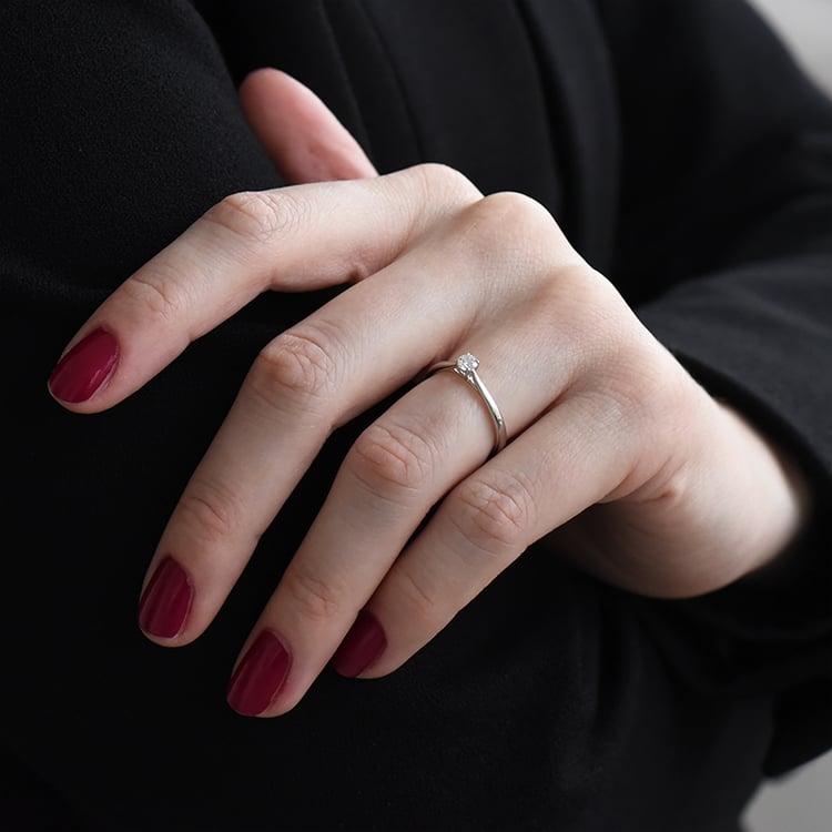 Prsteň s diamantom 92075