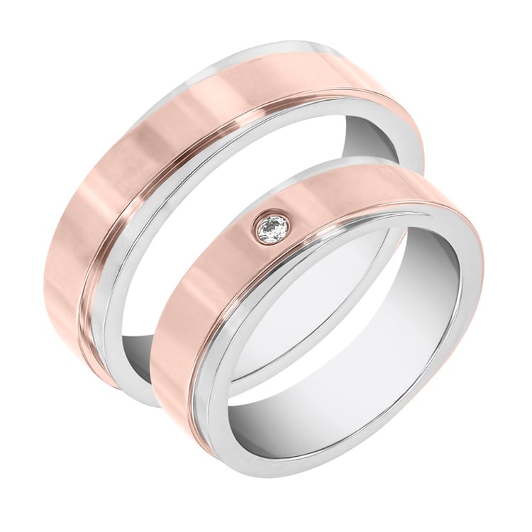 Svadobné obrúčky z kombinovaného zlata