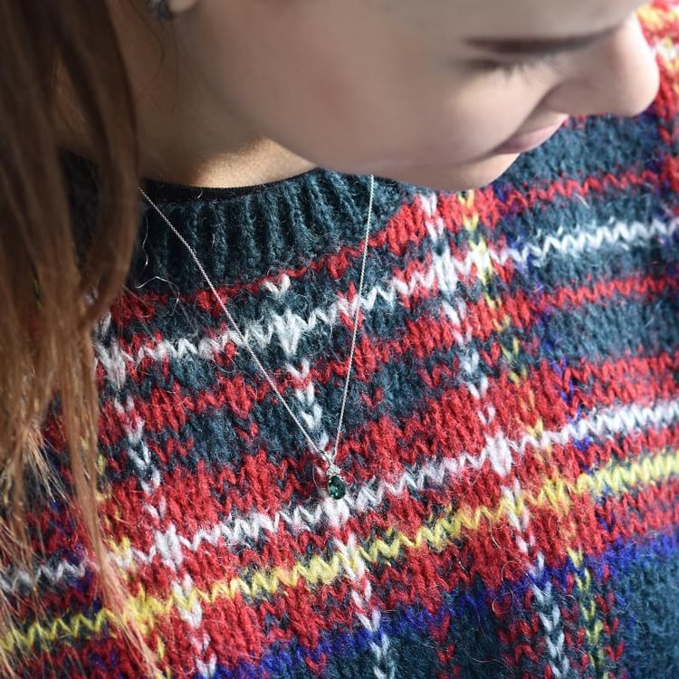 Smaragdový zlatý náhrdelník Ambien 14349