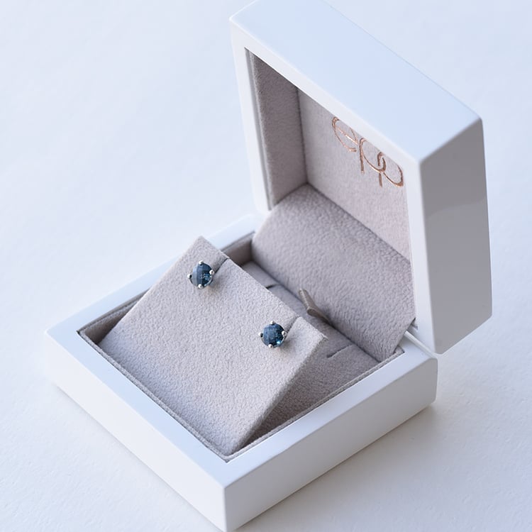 Náušnice s TOPAZ zo zlata 74332