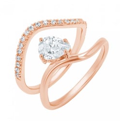 Romantický zásnubný set prsteňov s diamantmi Darya