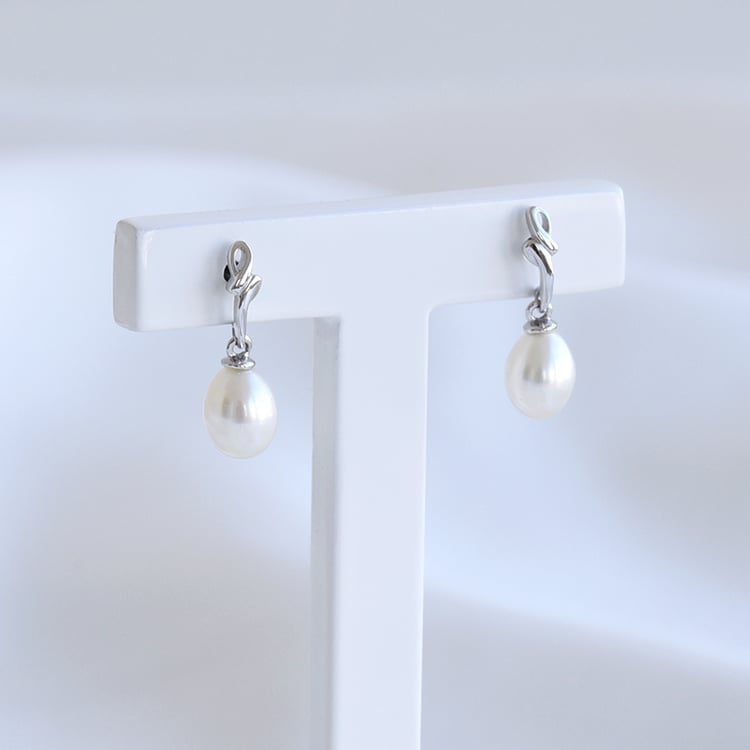 Elegantné náušnice s perlami 80004