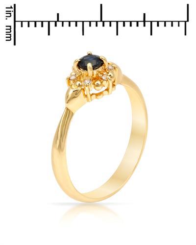 Diamantovy prsten so zafirom 54326