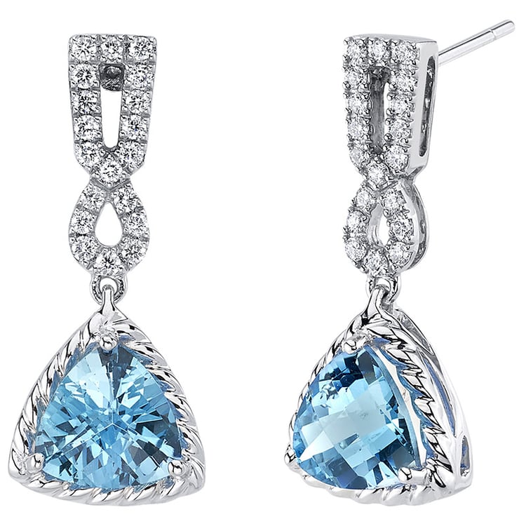 Zlaté náušnice s topásmi