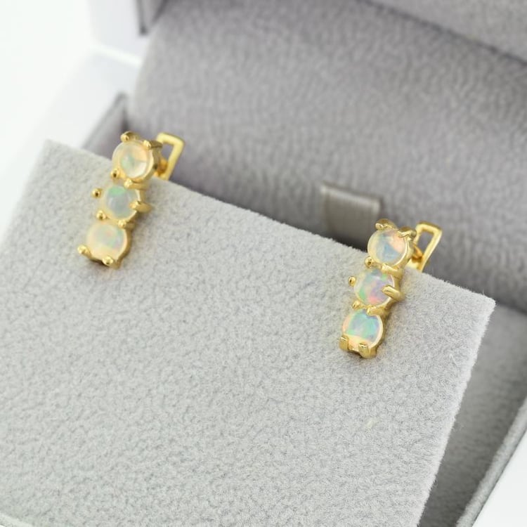 Náušnice s opálmi 49156