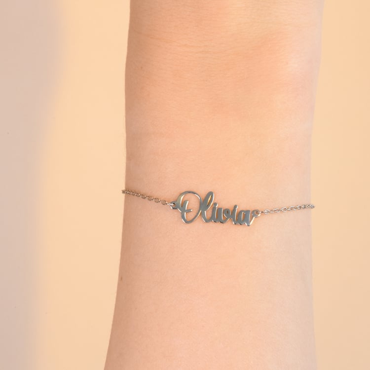 Zlatý náramok s menom Rebeca 100939