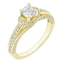 Luxusný zásnubný prsteň s diamantmi Jiezel