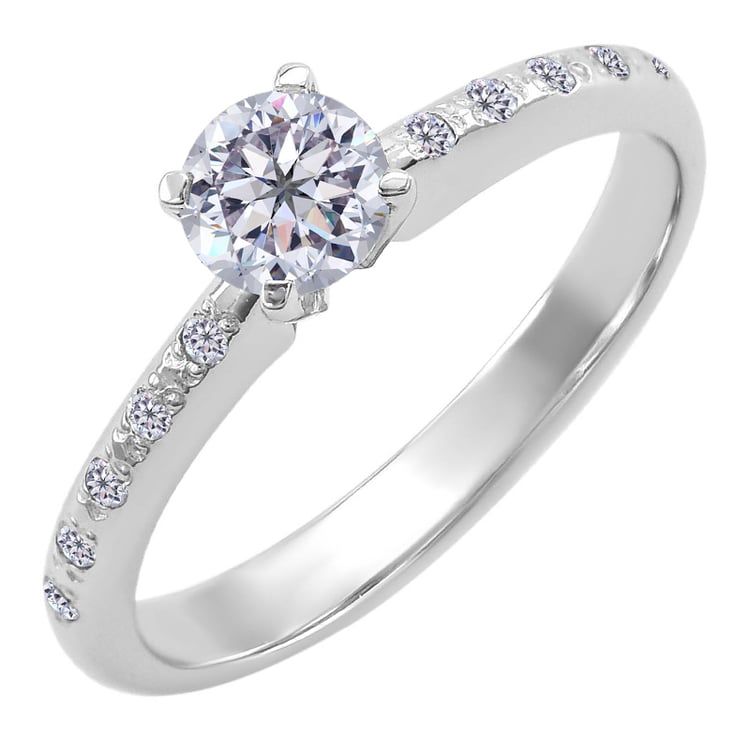 Zlatý zásnubný prsteň s diamantmi Yica 27781