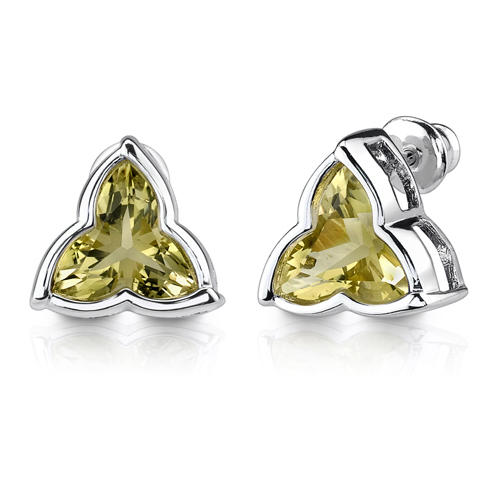 Strieborné náušnice s quartzom