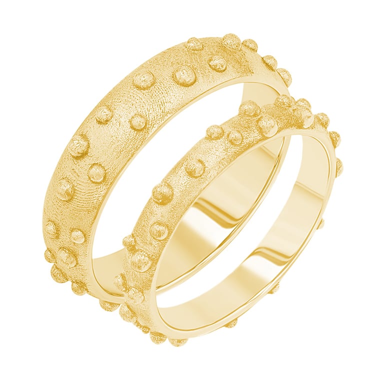 Svadobné obrúčky s atypickým povrchom Kai 156956