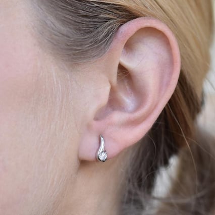 Elegantné náušnice s 0.20 ct diamantmi Janine