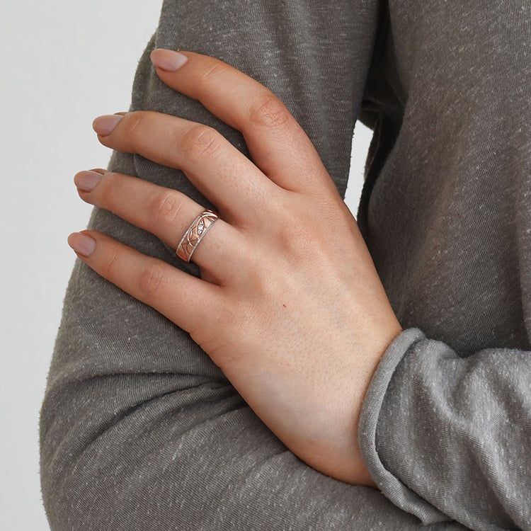 Dámský snubný prsteň s diamantmi 77268