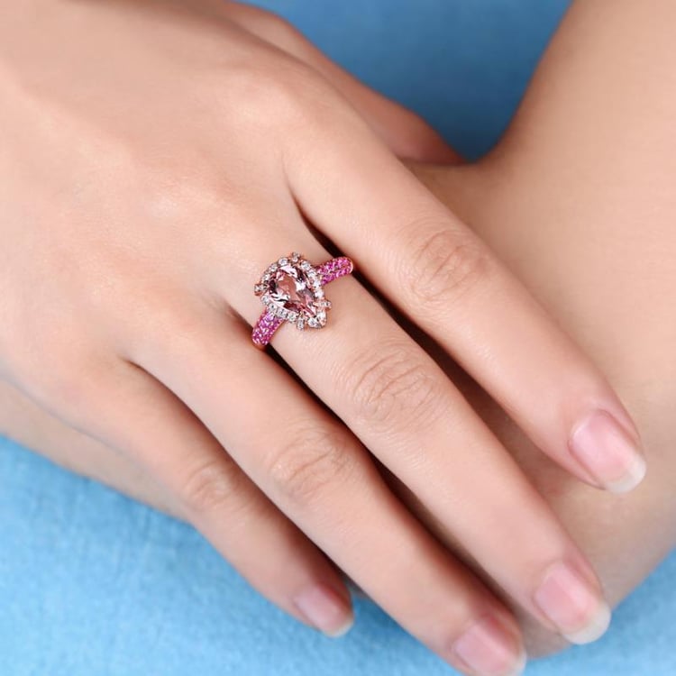 Morganitový prsteň 16871