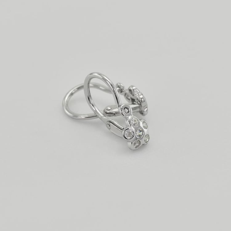 Detské náušnice zo zlata kvietka 145279