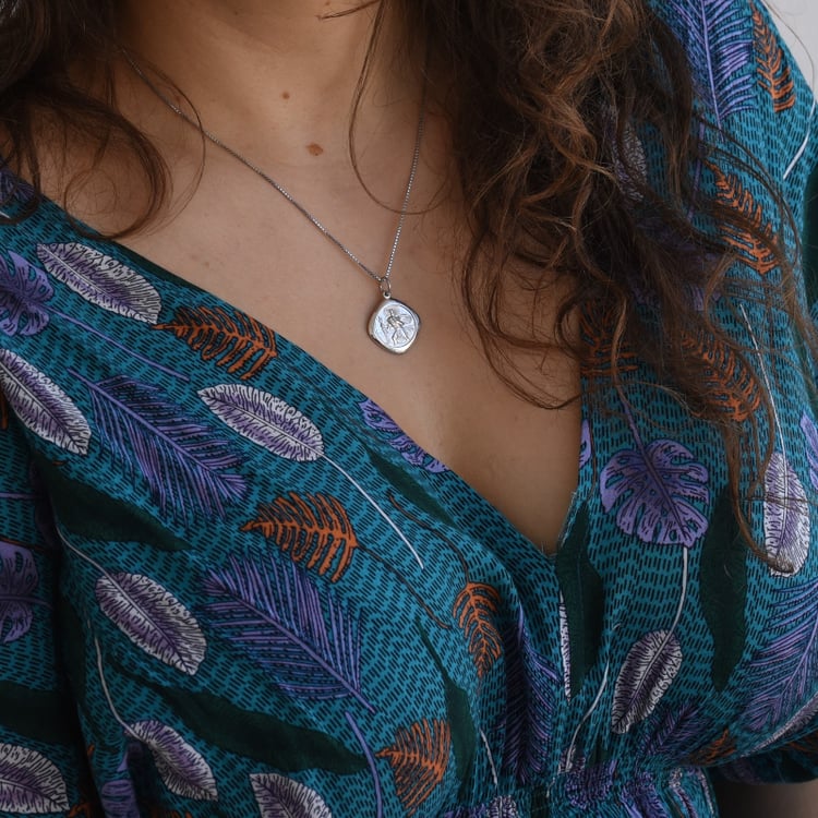 Strieborný prívesok sv. Kryštof 64605