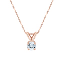 Solitaire prívesok s akvamarínom Hozie