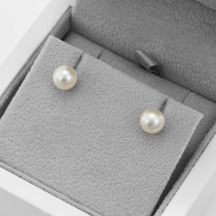 Strieborné náušnice s perlami 52836