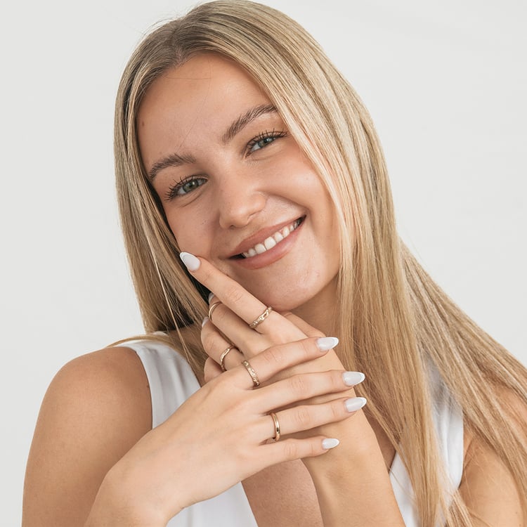 Svadobné obrúčky z orieškového zlata Rock 163761