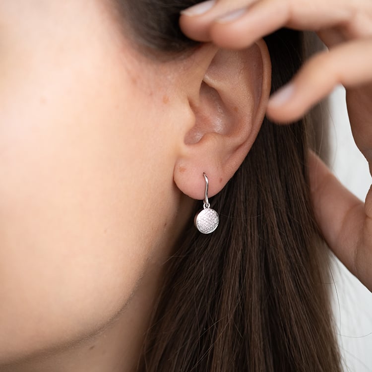 Visiace náušnice s lab-grown diamantmi Paula 131011