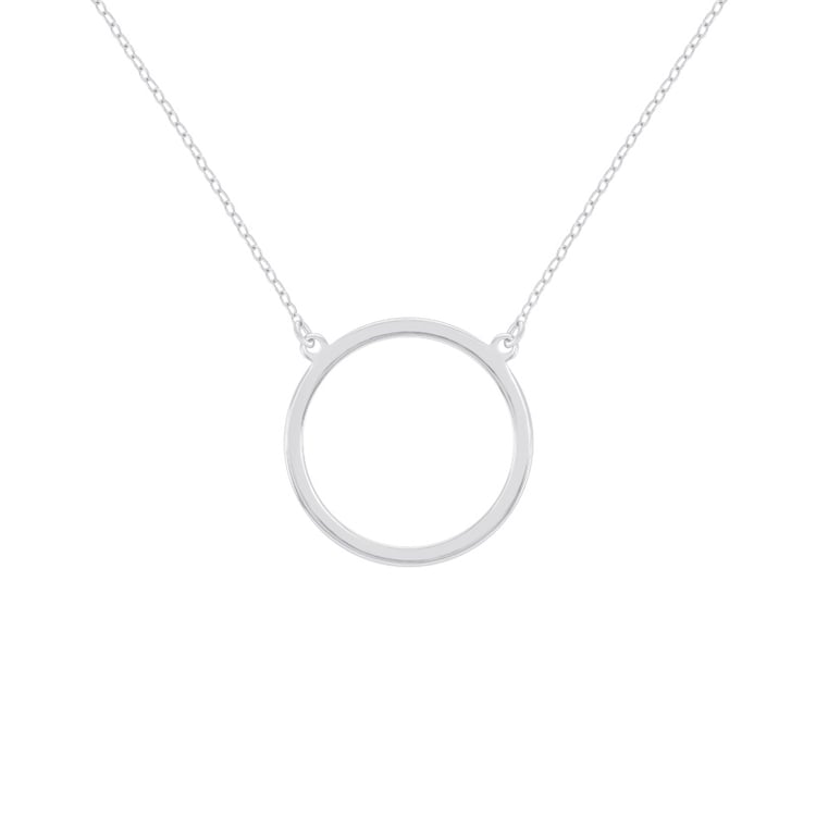 Strieborný náhrdelník karma