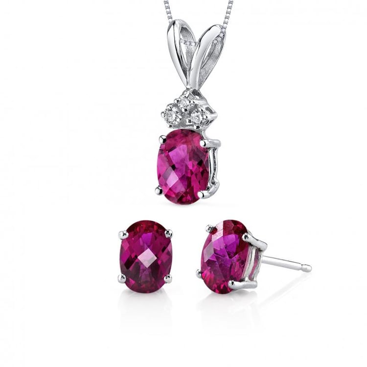 Rubínová kolekcia šperkov 20366