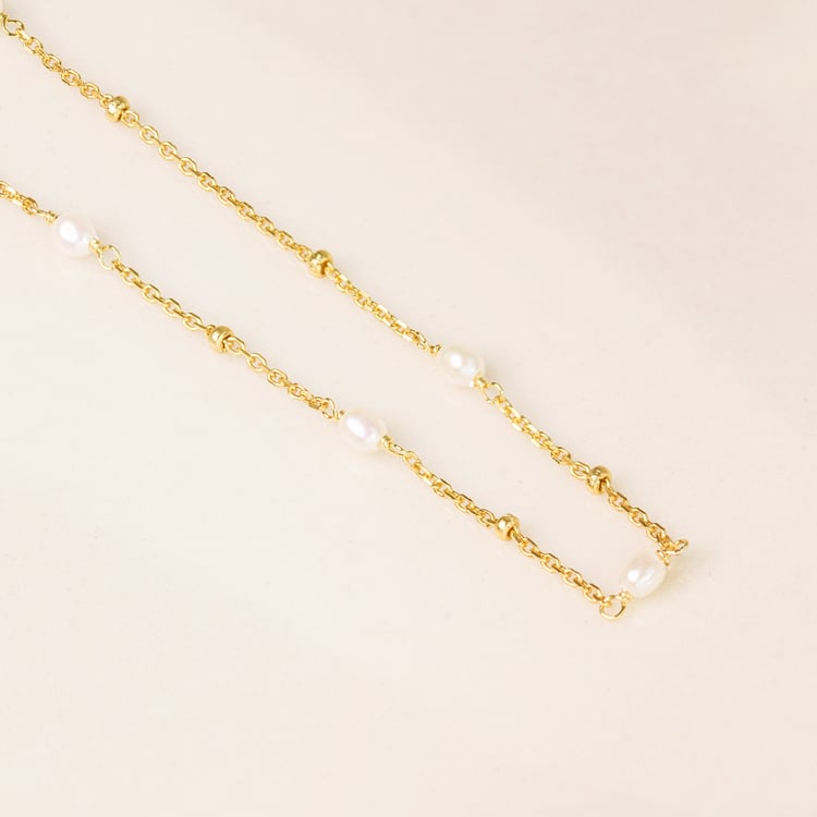 Strieborný náhrdelník s perlami Marcye 164632