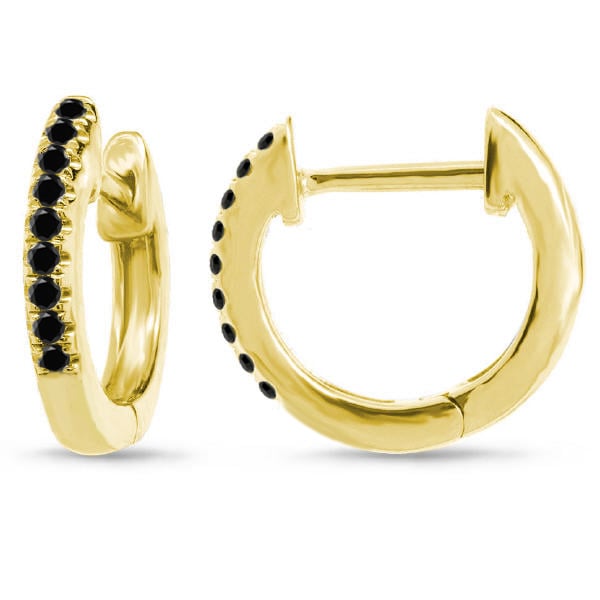 Zlaté náušnice s diamantmi