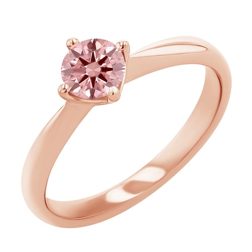 Zásnubný prsteň s certifikovaným fancy pink lab-grown diamantom Maya