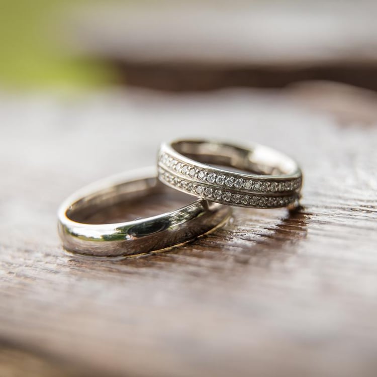 Svadobné prstene s diamantmi 22199