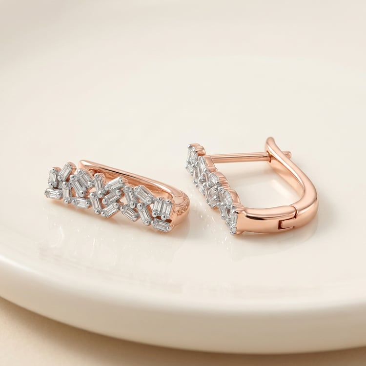 Zlaté náušnice s lab-grown diamantmi 169735