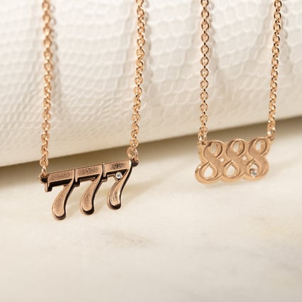 Náhrdelník s diamantom Anjelské čísla