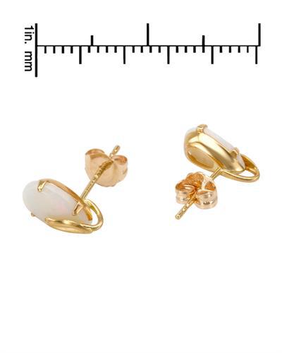 Zlaté náušnice s opálmi 703