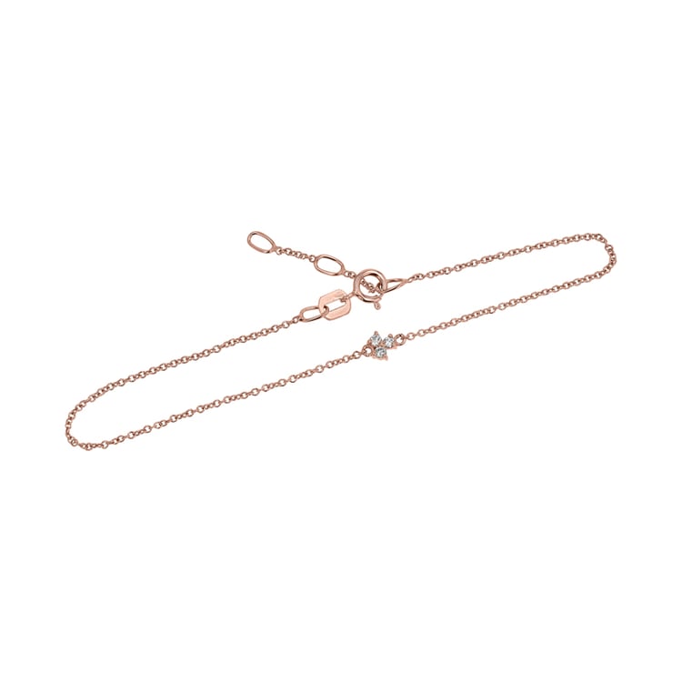 Náramok s tromi lab-grown diamantmi Foley 148518