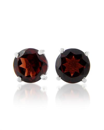 Granátové elegantné náušnice