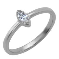 Zlatý prsteň s marquise GIA certifikovaným diamantom Riawa