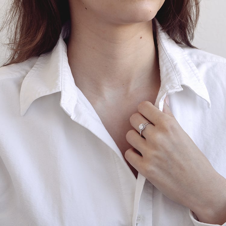 Halo zásnubný prsteň s diamantmi Zarah 129976