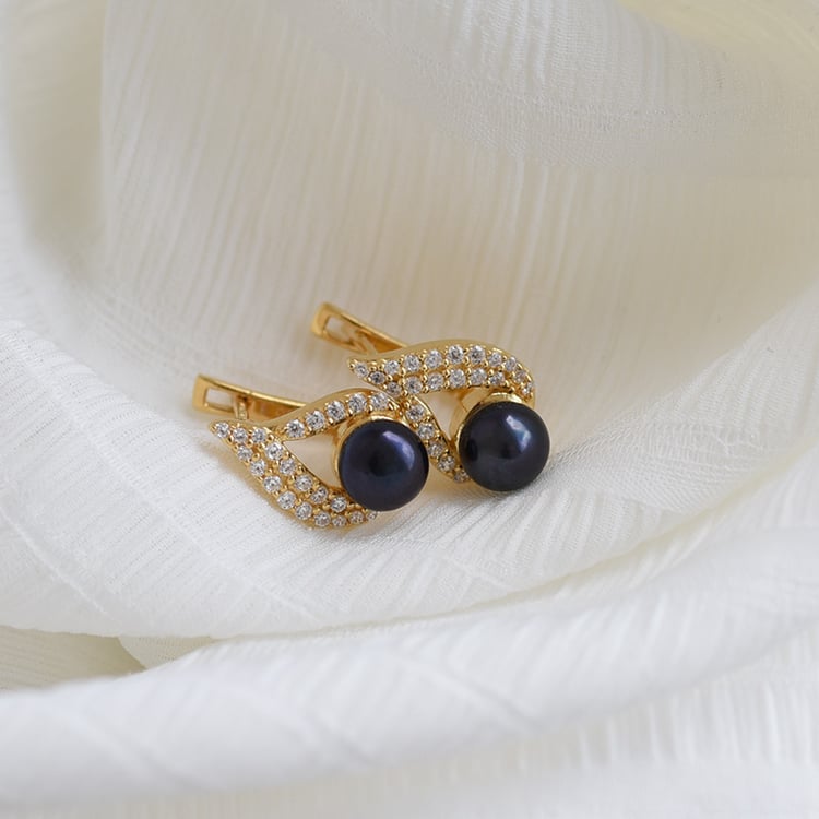 Pozlátené náušnice 64423