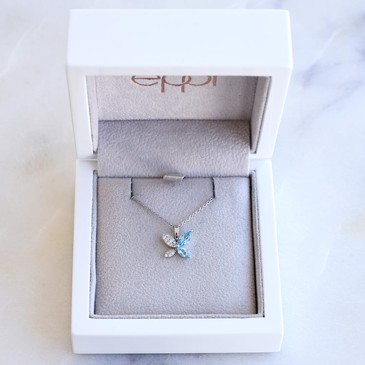 Romantický prívesok s topásmi 87203