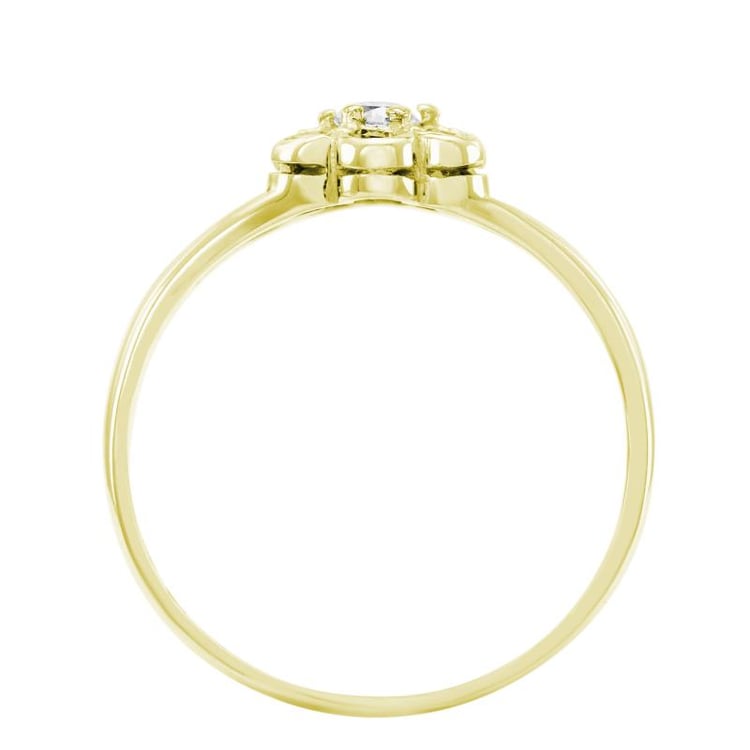 Prsteň zo žltého zlata 24761