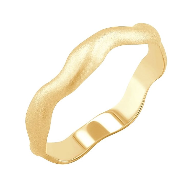 Matné vlnité svadobné obrúčky zo zlata Renny 128151