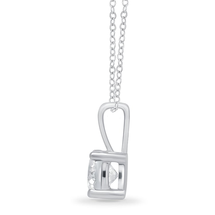 Jednoduchý náhrdelník s diamantom 75710